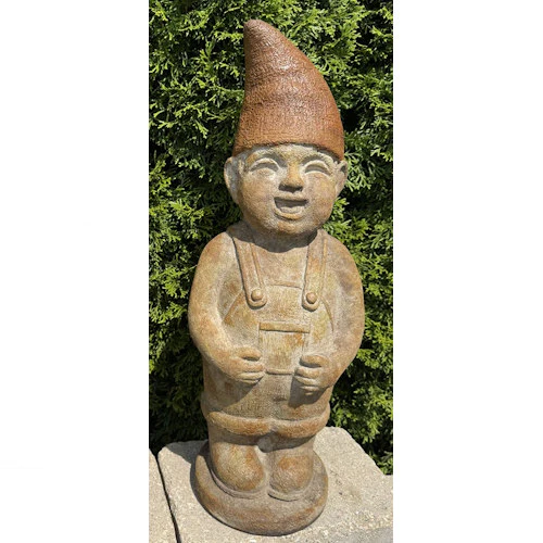 Giggles the Boy Garden Gnome Statue 22.5" High