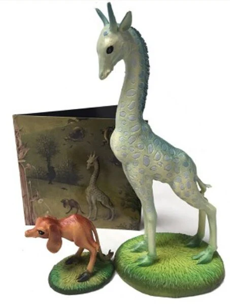 Giraffe and Two legged Dog Earthly Delights Bosch Statue - Image 2
