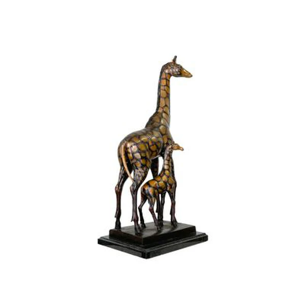 Giraffe & Baby Bronze Statue on Marble Base - Image 4
