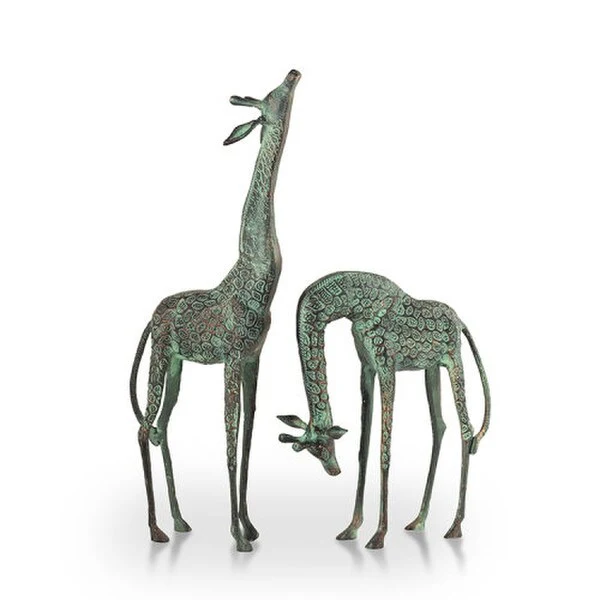 Giraffes Garden Set of Statues Pair - Image 2