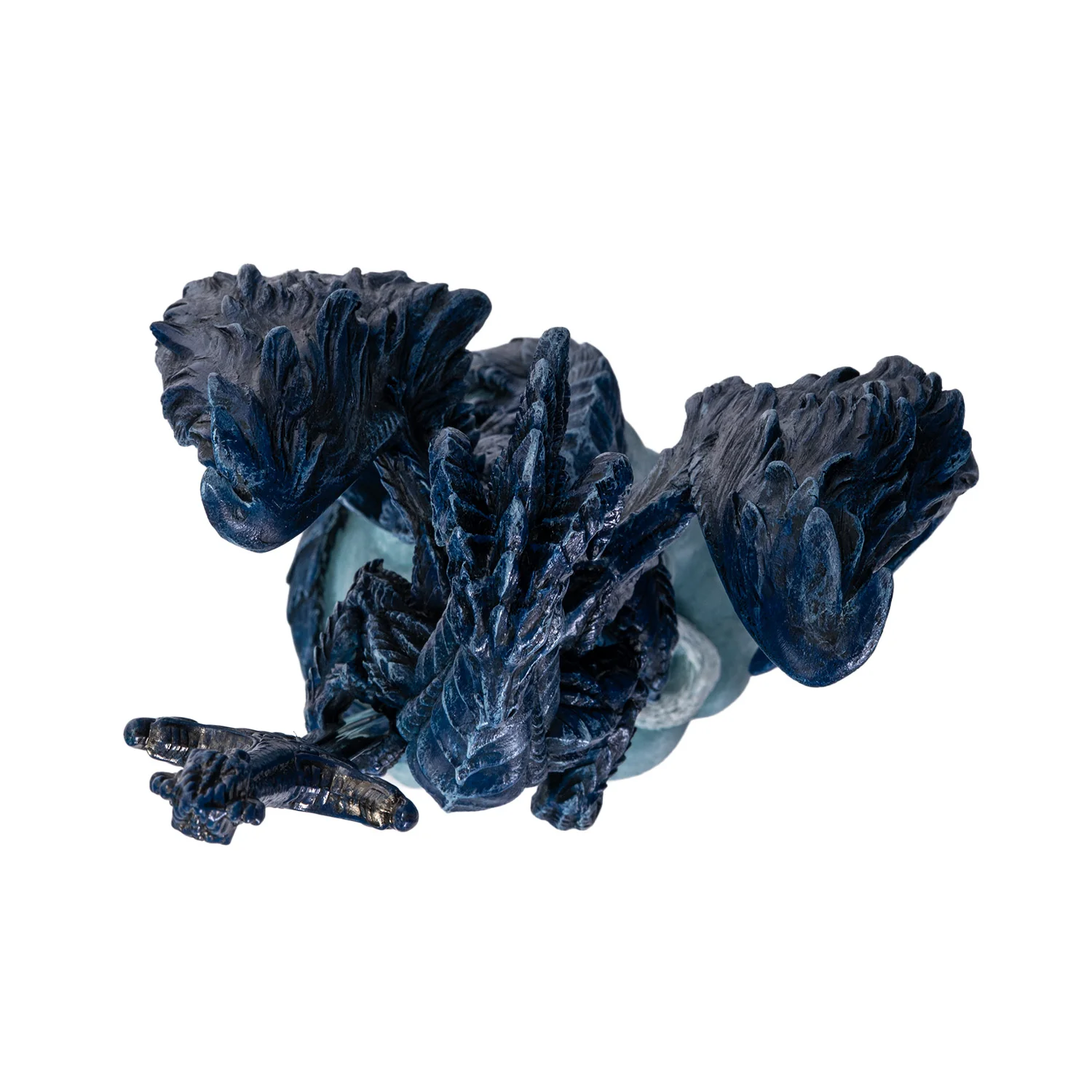 Glacier Sentinel Dragon and White Wolf Letter Opener Sculpture - Image 3