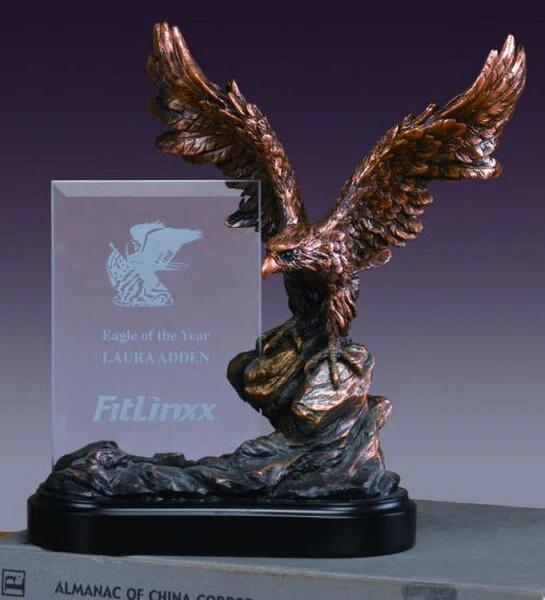 Glass Imprint Eagle Frame