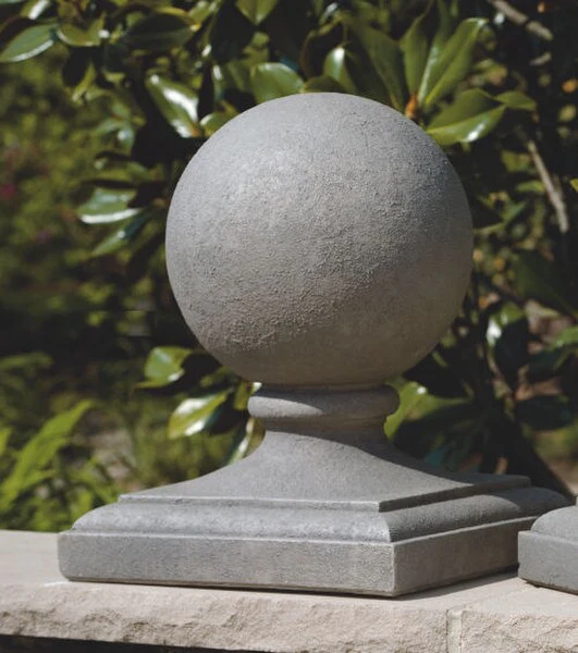 Globe Post Finial 19" High