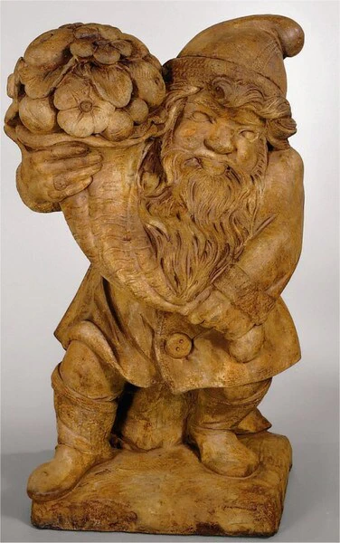 Gnome Of Plenty 24" High Cast Stone - Image 2