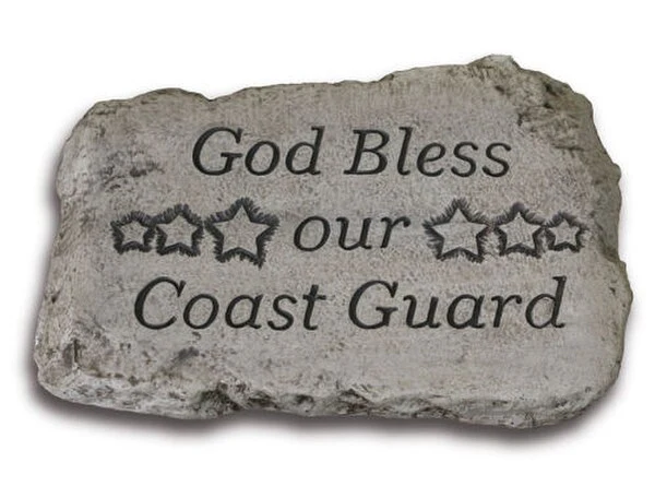 God Bless Our Coast Guard Garden Stone - Image 2
