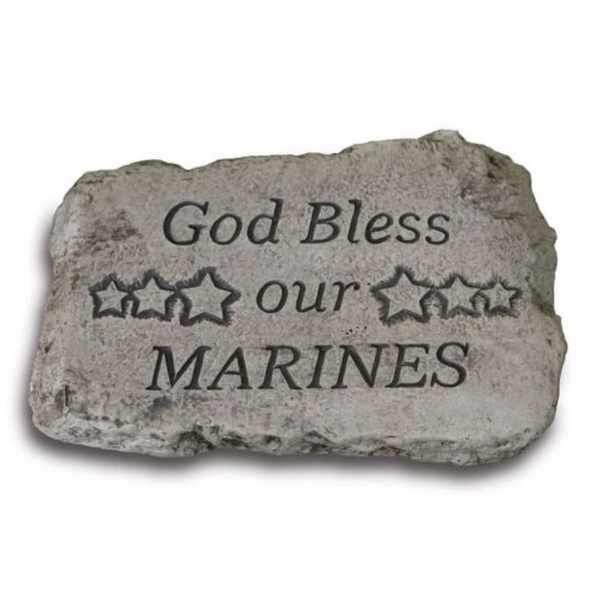 God Bless Our Marines Garden Stone