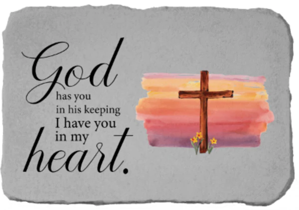 God has you in his... Memorial Plaque Stone