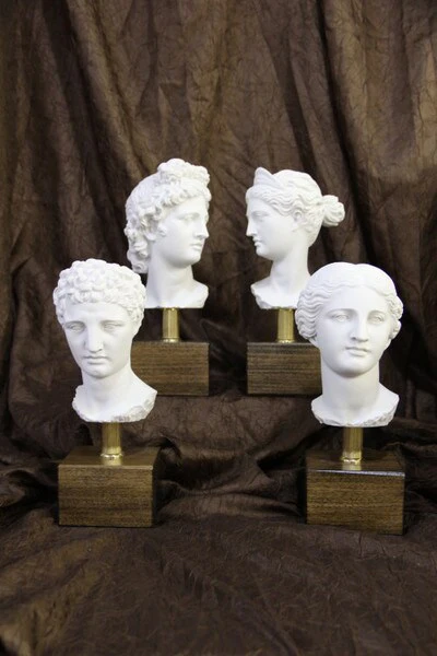 Gods and Goddess Bust Set of 4 Sculpture - Image 2