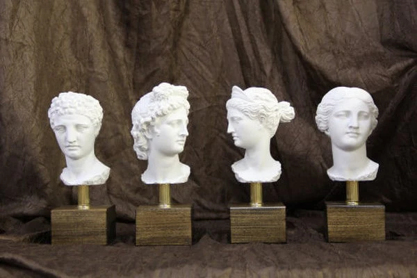 Gods and Goddess Bust Set of 4 Sculpture - Image 3