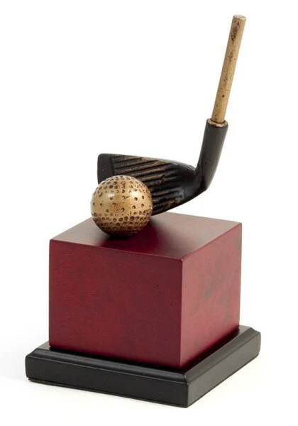 Golf Club Head Sculpture Trophy 7.75" High