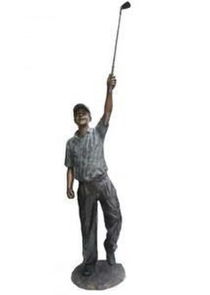 Golfer Hole in One Bronze Sculpture Life-Size - Image 2
