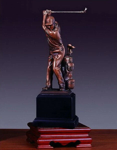 Golfer Statue Sculpture - Image 2