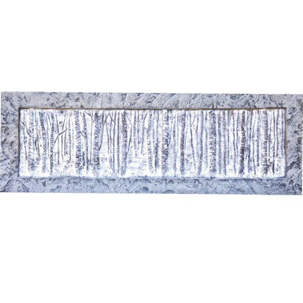 Grand Birch Garden Bench Cast Stone - Image 3
