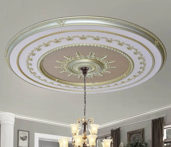 Grand Rose Gold Ceiling Medallion 99.5 Inch - Image 2