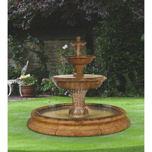 Grande Barrington Fountain In Toscana Pool Original Surround