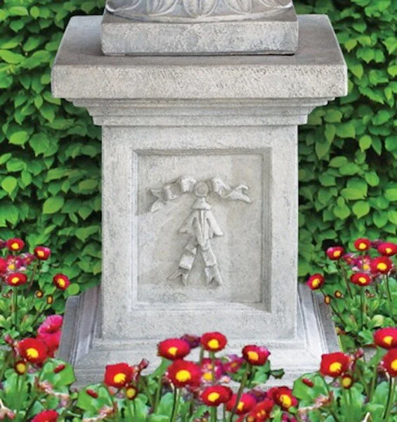Grande Square Estate Garden Pedestal Column 30" High
