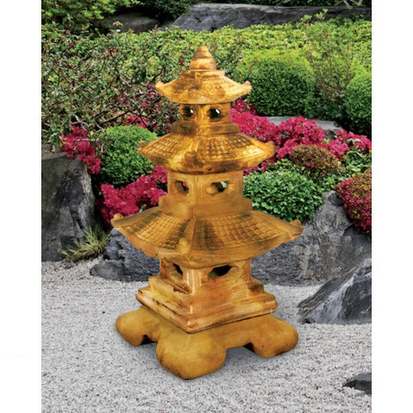 Great Tiered Pagoda Lantern Statue 40" High