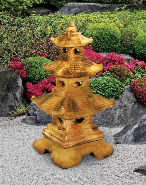 Great Tiered Pagoda Lantern Statue 40" High - Image 2