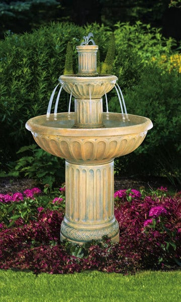 Grecian Column Fluted Fountain