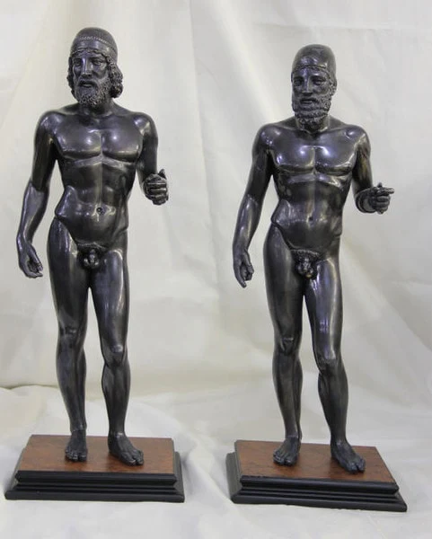 Greek Warriors From Riace Sculptures 22" High