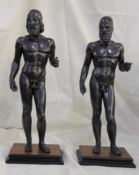 Greek Warriors From Riace Sculptures 22" High - Image 2