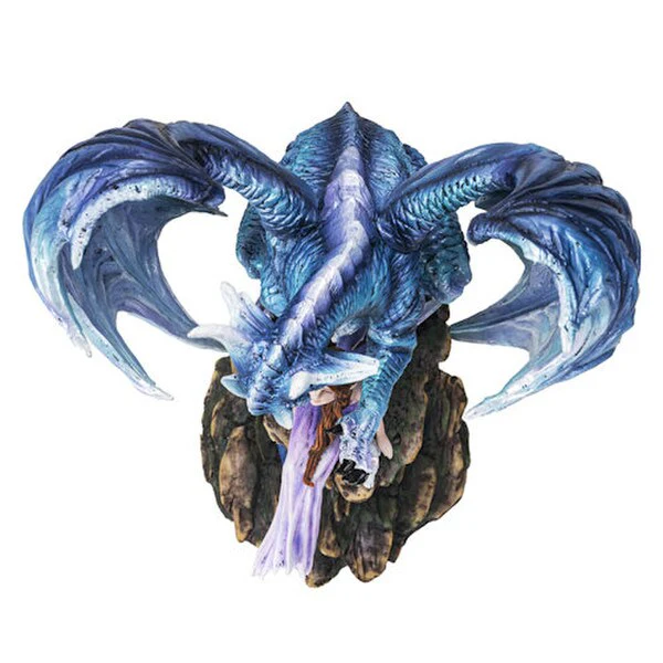 Guardian Dragon Protecting Fairy Figurine - Image 3