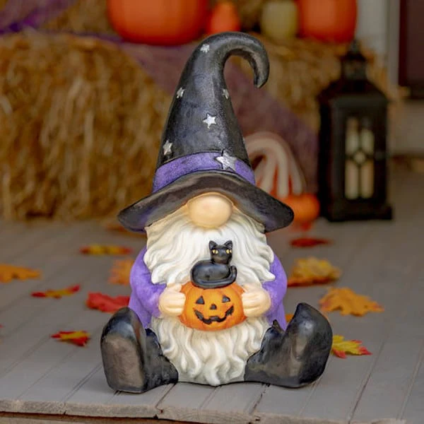 Halloween Garden Gnomes Set of Six Statues - Image 7