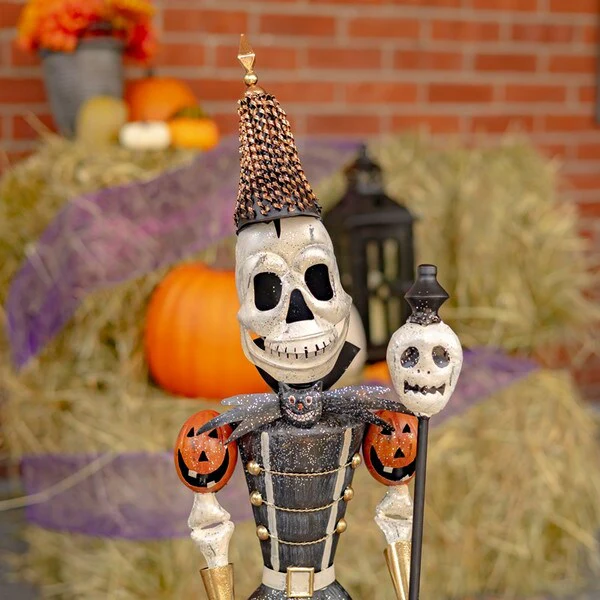 Halloween Skeletons Soldiers with Staffs 36" - Image 5