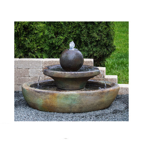 Hampton Oval Garden Fountain with Light Kit