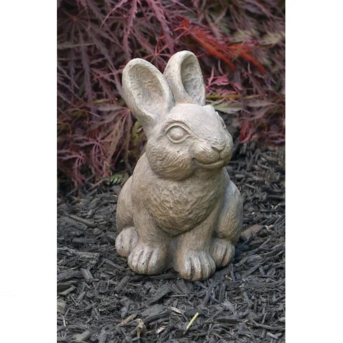 Happy Rabbit Garden Statue 7" High - Image 2