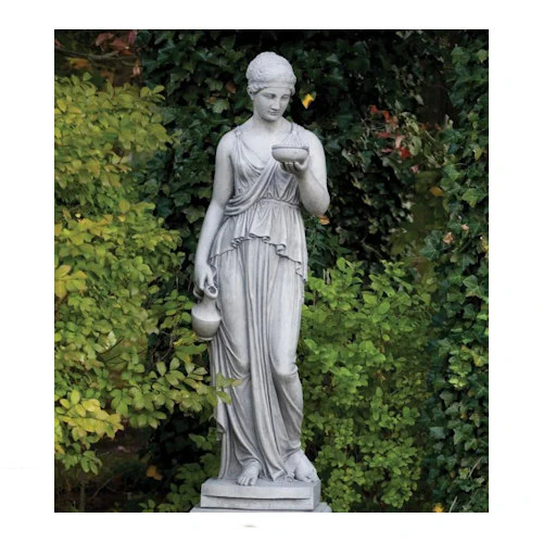 Hebe Sculpture 63.5" High Water Feature Life-Size Statue - Image 3
