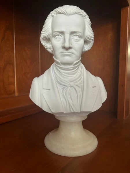 Hector Berlioz Composer Bust Marble Statue - Image 3