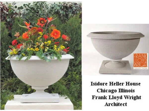Heller Residence Urn by Frank Lloyd Wright Medium 22.5" H - Image 2