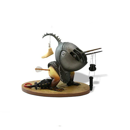 Helmeted Bird Monster By Bosch Statue