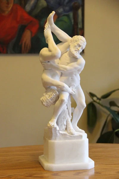 Hercules and Diomedes Marble Statue