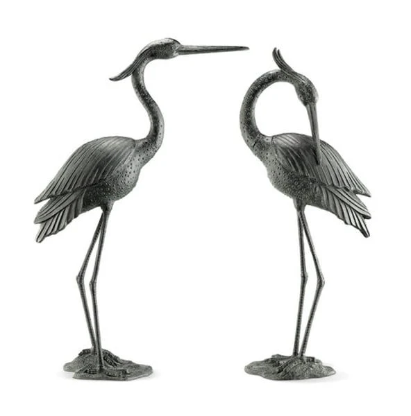 Heron Set Marshland Royals Garden Statues - Image 2