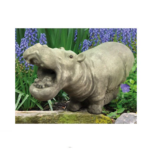 Hippo Pipe Sculpture Water Feature Pond Sculpture