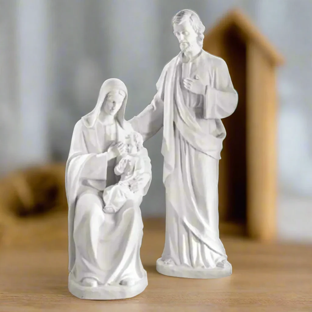 Holy Family 73" High Marble Sculpture
