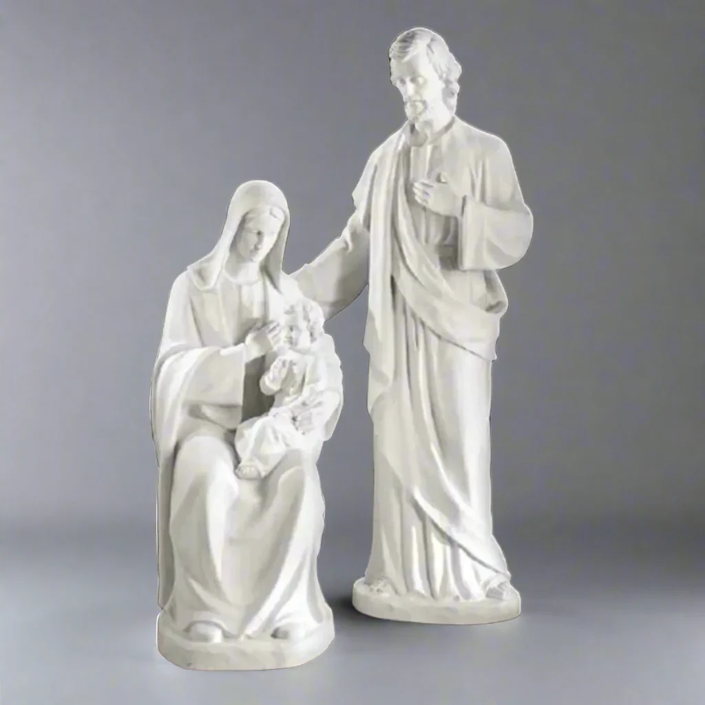Holy Family 73" High Marble Sculpture - Image 2