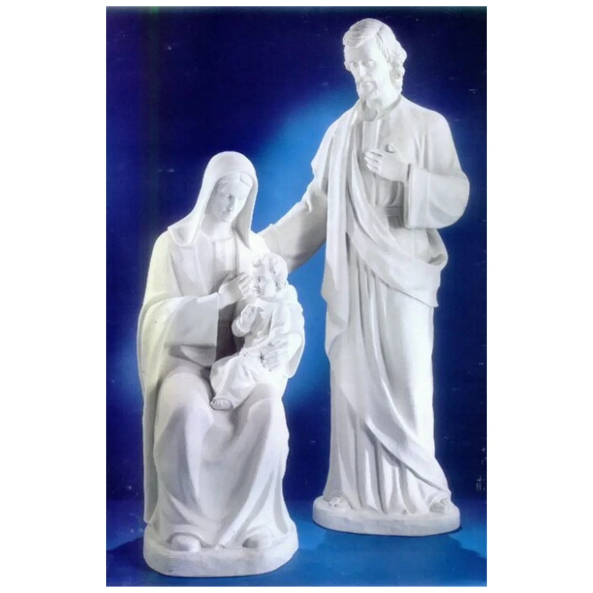 Holy Family 73" High Marble Sculpture - Image 4