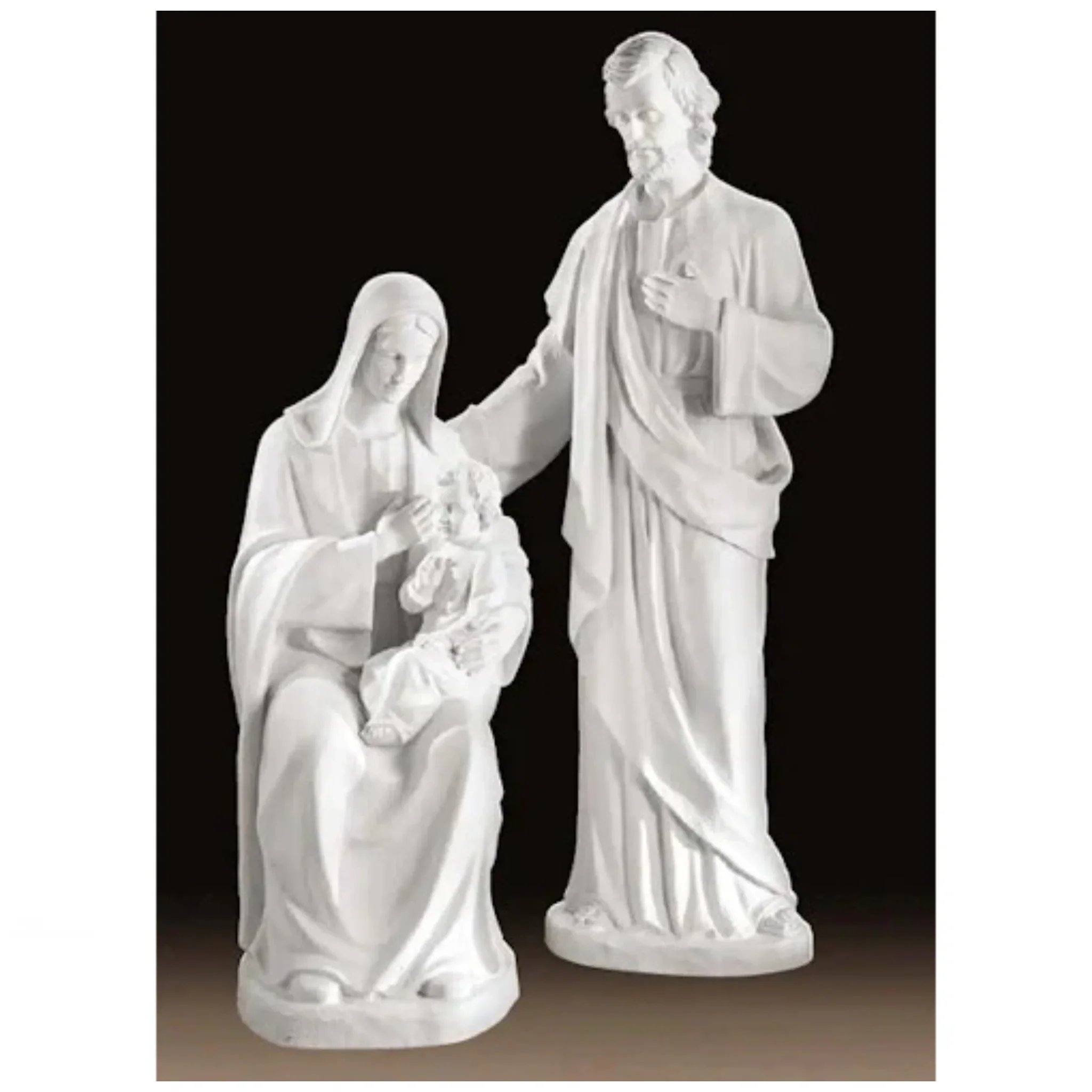 Holy Family 73" High Marble Sculpture - Image 5