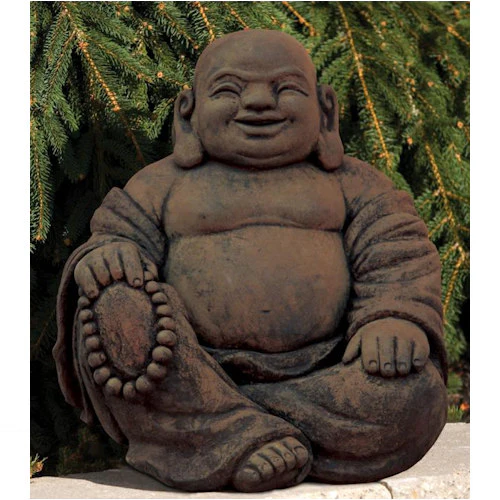 Hotei Sitting Laughing Buddha Statue 18" High - Image 2