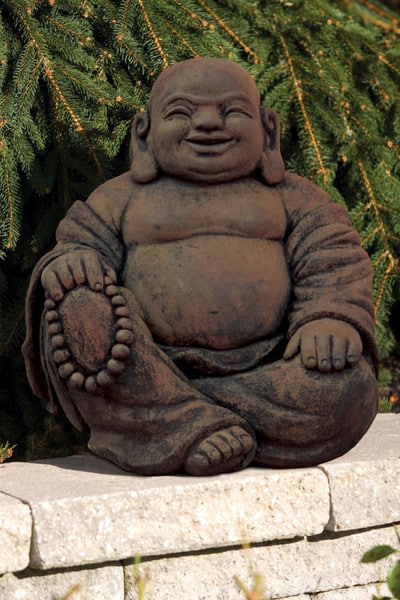 Hotei Sitting Laughing Buddha Statue 18" High - Image 3