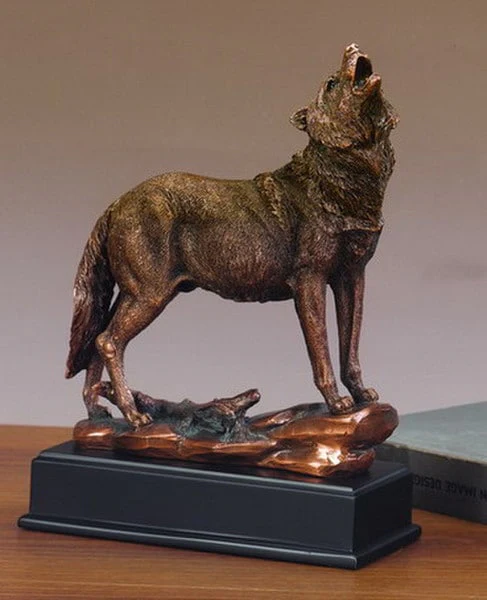 Wolf Statue 10.5" High - Image 2