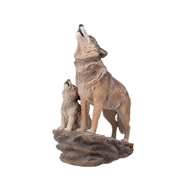 Howling Wolves Sculpture - Image 5