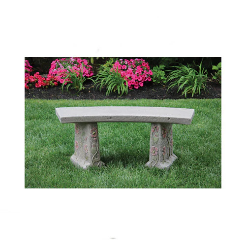 Hummingbird Cement Garden Bench - Image 3