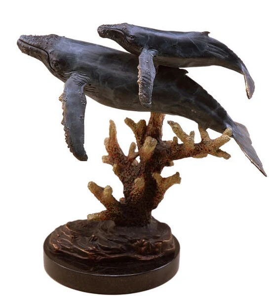Humpback Whales Sculpture