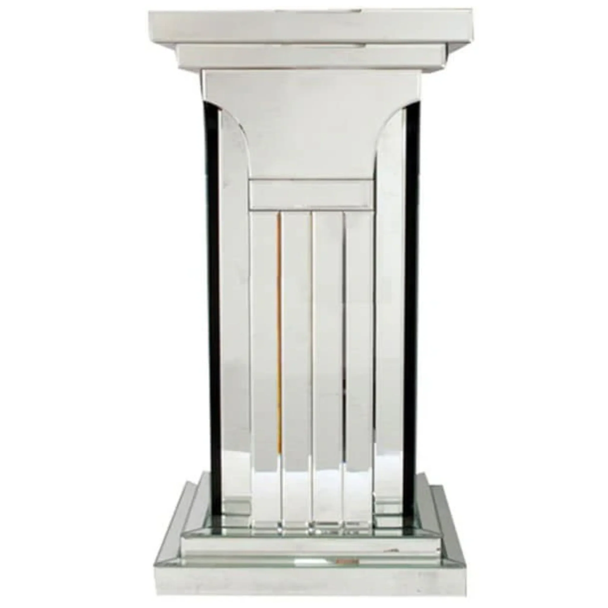 Iconic Beveled Mirror Pedestal