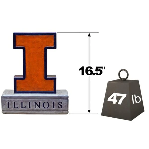 Illinois "Block I Logo" College Mascot - Image 2