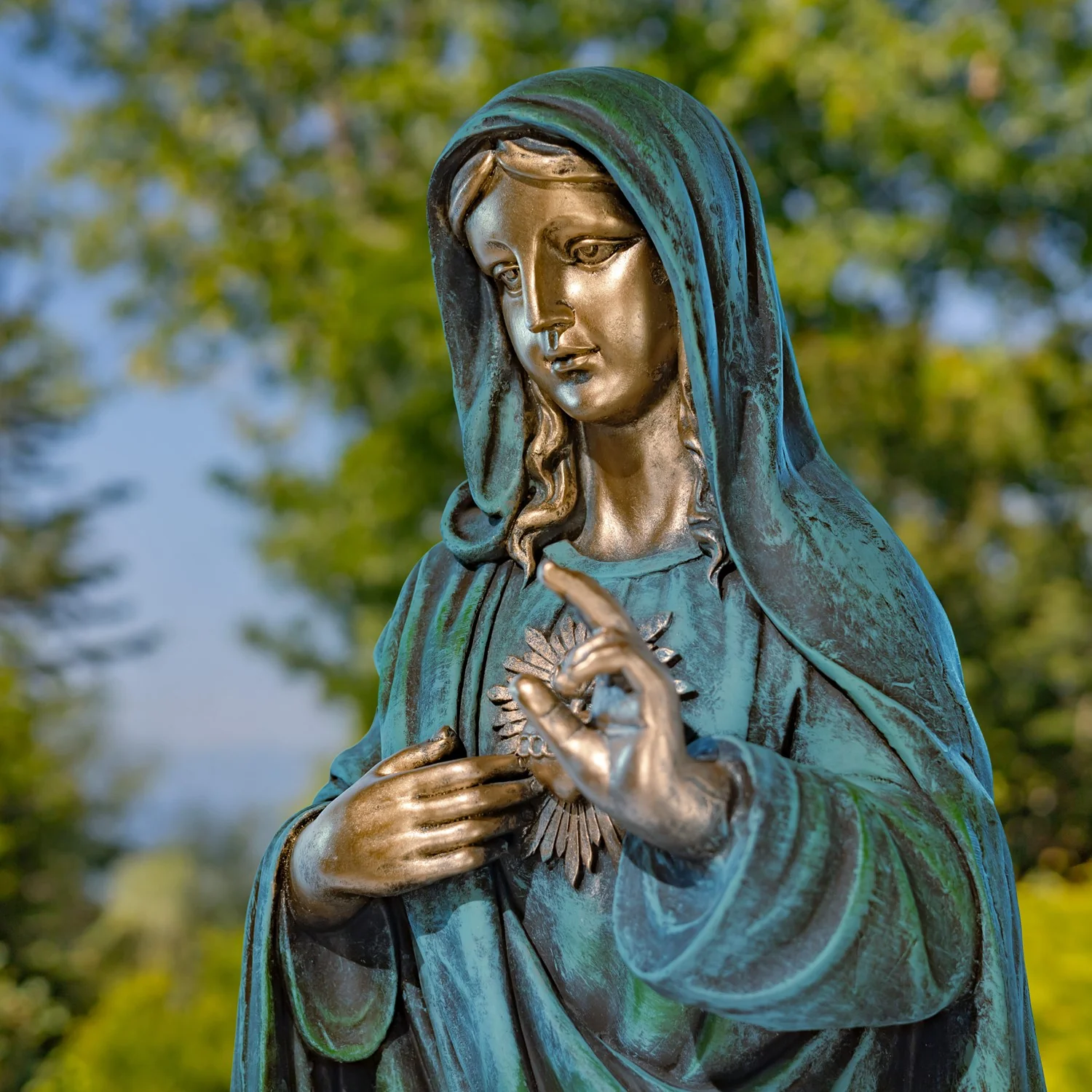 Immaculate Heart of Mary Garden Sculpture 36" High - Image 5